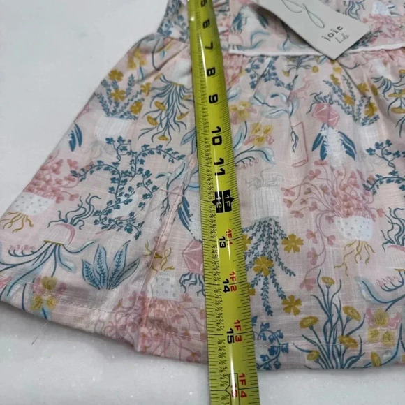 NWT Joie Toddler Girls Pink Floral Dress ruffles Lined 100% Cotton Sz 18 Months - Picture 6 of 11